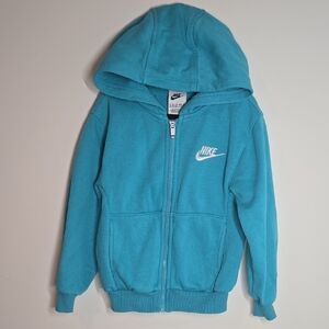Nike Kids Teal Zip-Up Hoodie